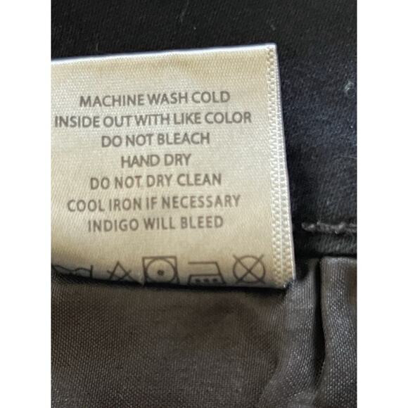 Between US Womens Straight Leg Jeans Size 24 Black Stretch High Rise Zip Casual - Picture 11 of 15